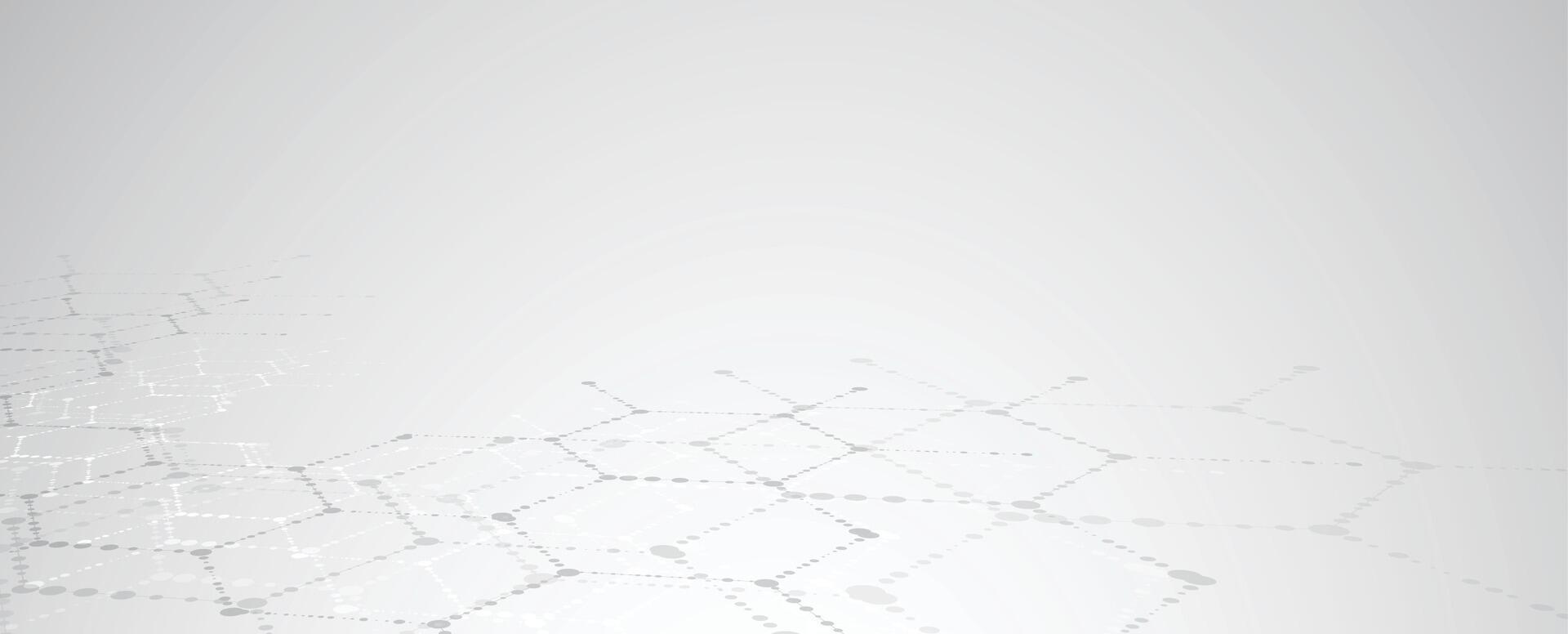 abstract grey background with white lines and dots vector