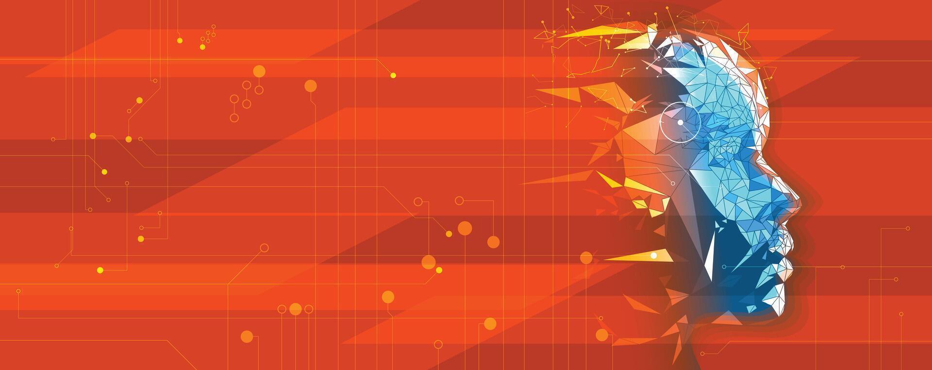 the cover of artificial intelligence vector