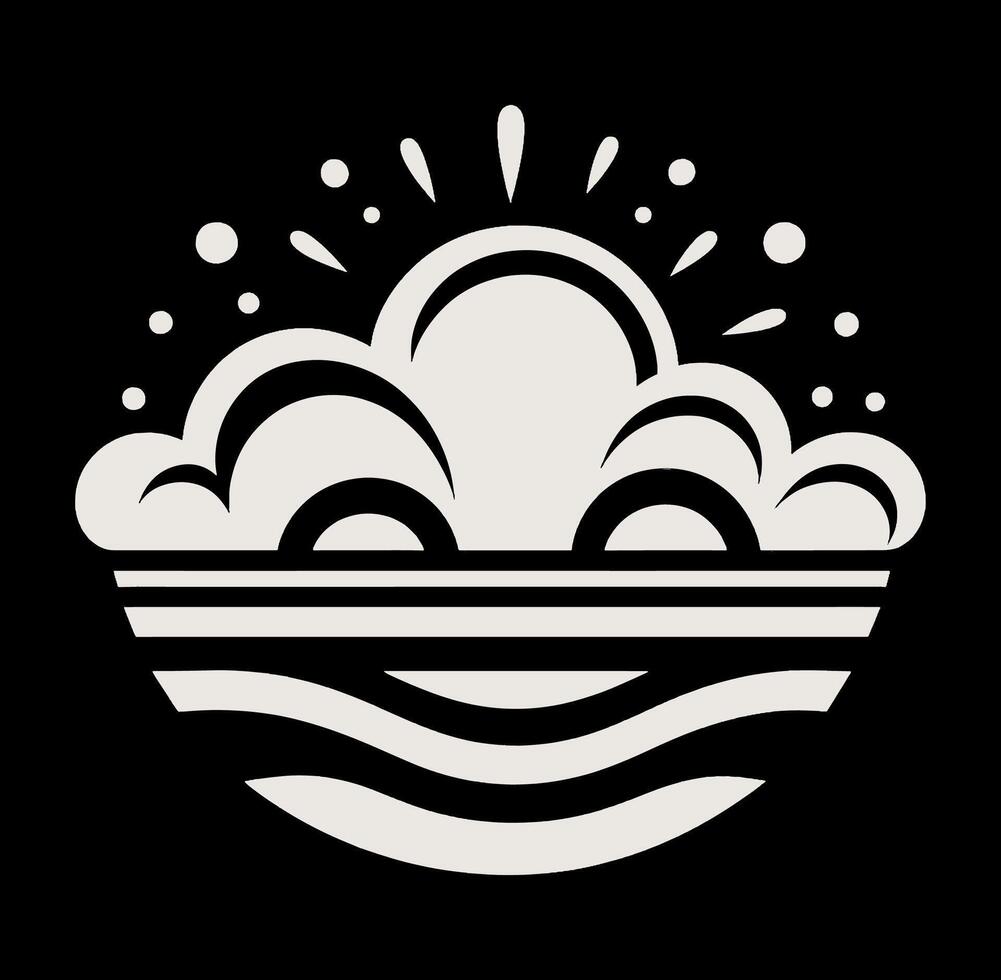 A logo for a cloud. vector