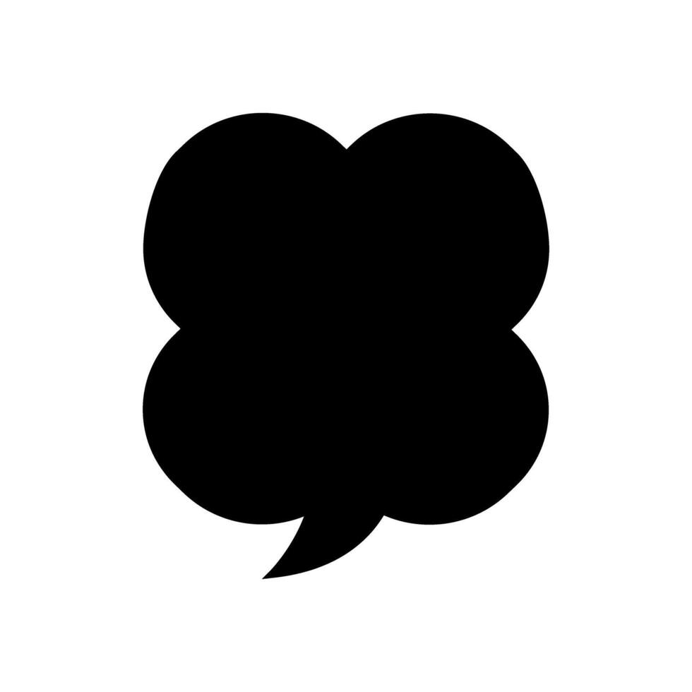 Speech bubble icon illustration. Flat design style. EPS 10. vector