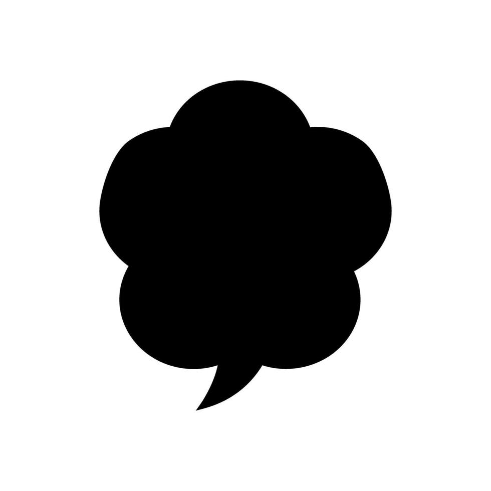 Speech bubble icon. illustration. Black on white background. vector