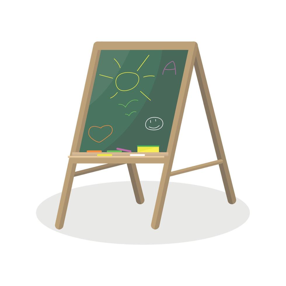 Children's board icon on a white background. Development of motor skills, creative imagination. vector