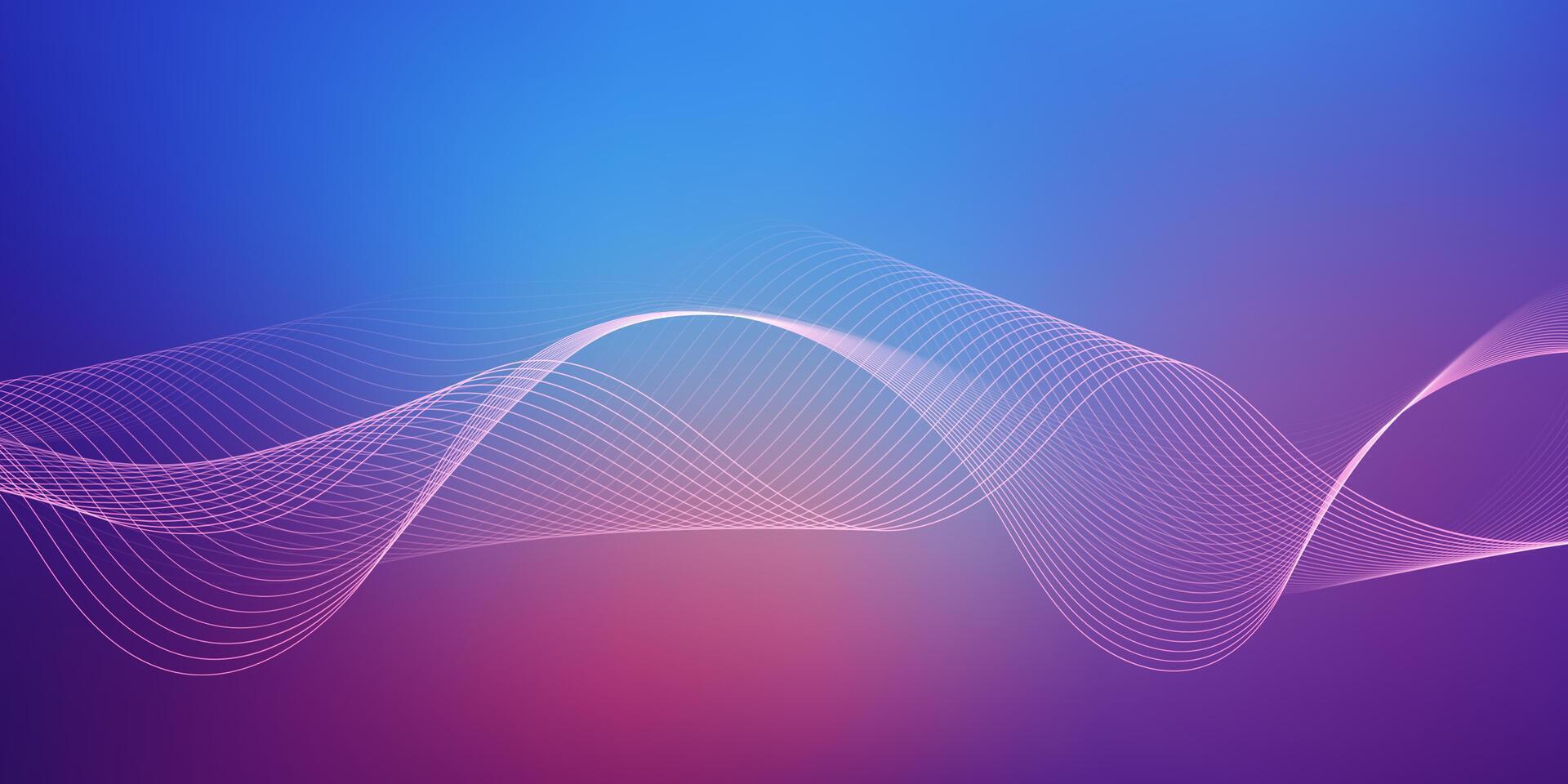 Abstract banner with a flowing lines design vector