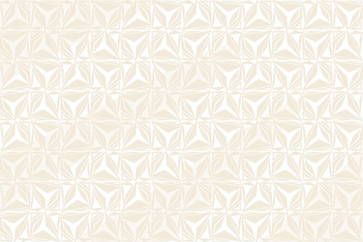 Ivory Floral Geometric Pattern with Leaflike Petals and Minimalist Elegance vector
