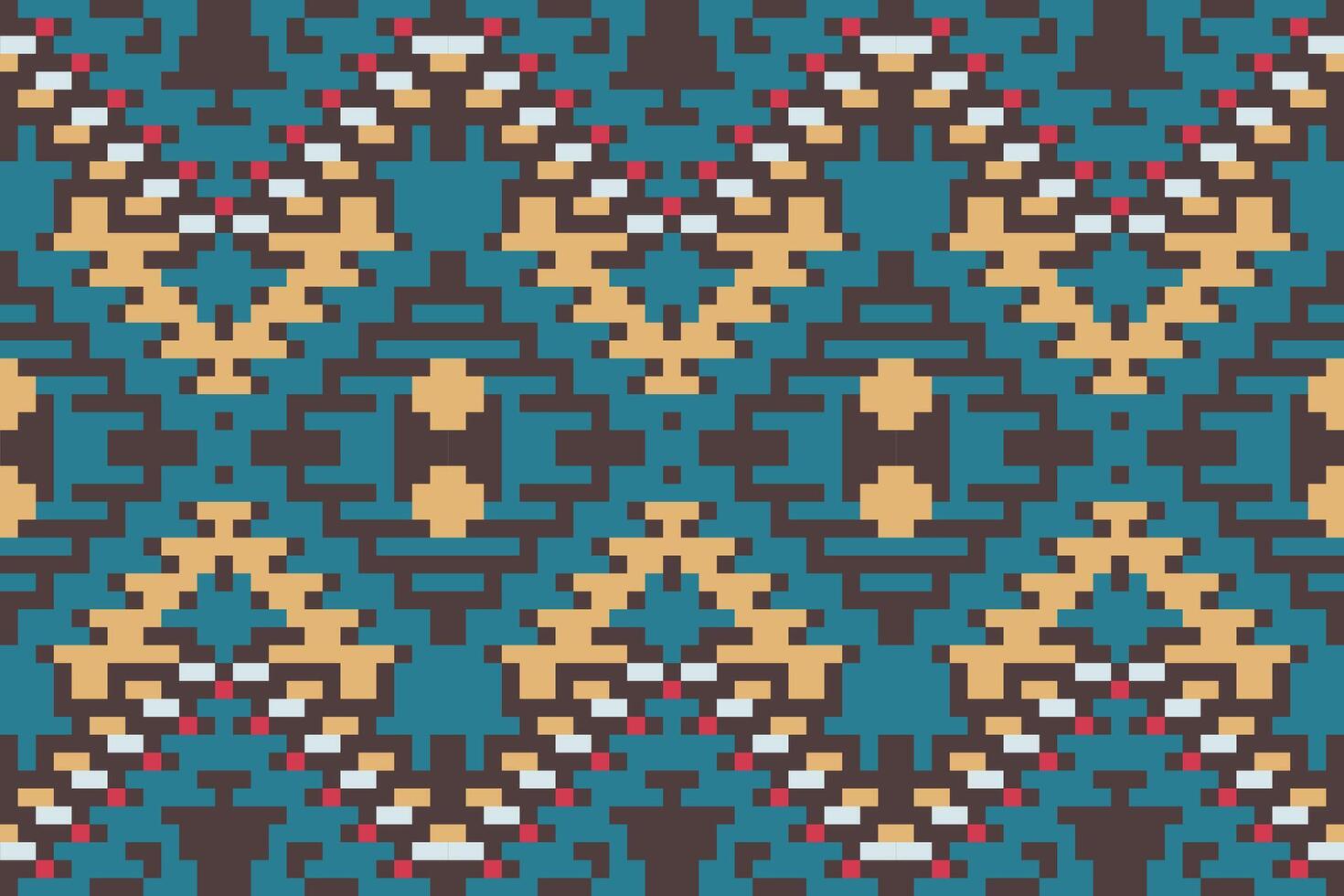 Pakistan Geometric Abstract Patternfolk Embroidery, Aztec Geometric Ornament Print. Design for Carpet, Wallpaper, Clothing, Wrapping, Fabric vector