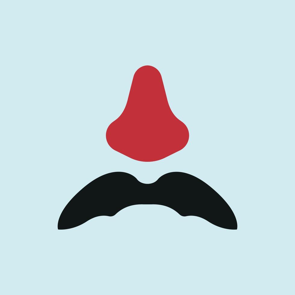 Handlebar mustache icon adds a quirky, old-fashioned look for disguises and jokes. vector