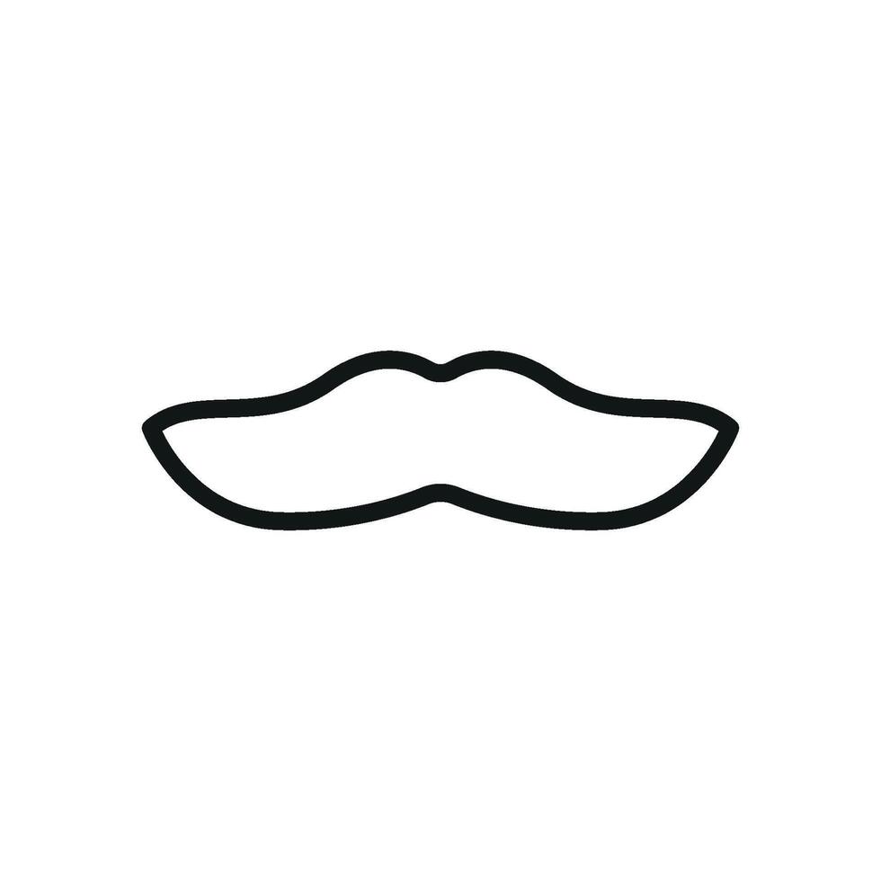 Fake mustache emoji icon features digital humor and fun messaging pranks vector