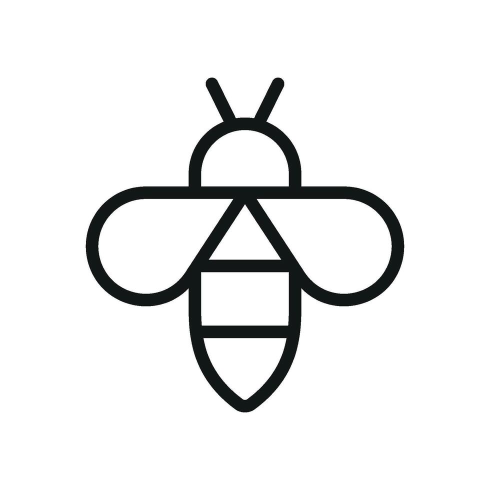 Golden bee and hive icon conveys richness, organic farming, and high-quality honey production. vector