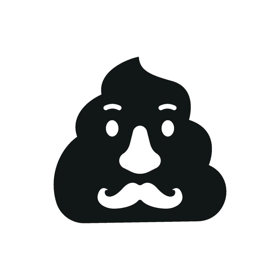 Soft and squishy poop icon mimics stress toys, making it ideal for fun merchandise. vector