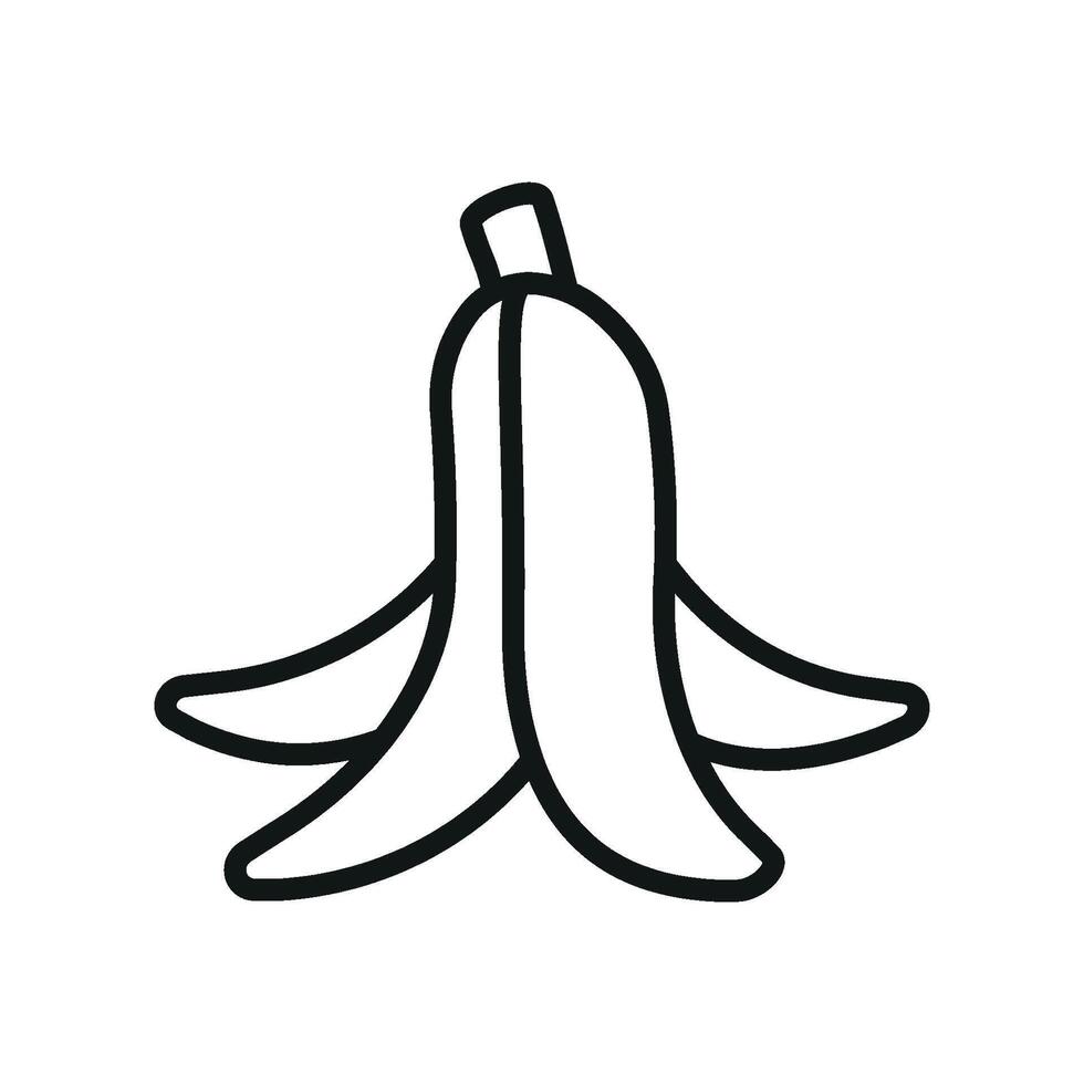 Surprise banana peel icon emphasizes unexpected laughs, harmless pranks, and April Fools vector
