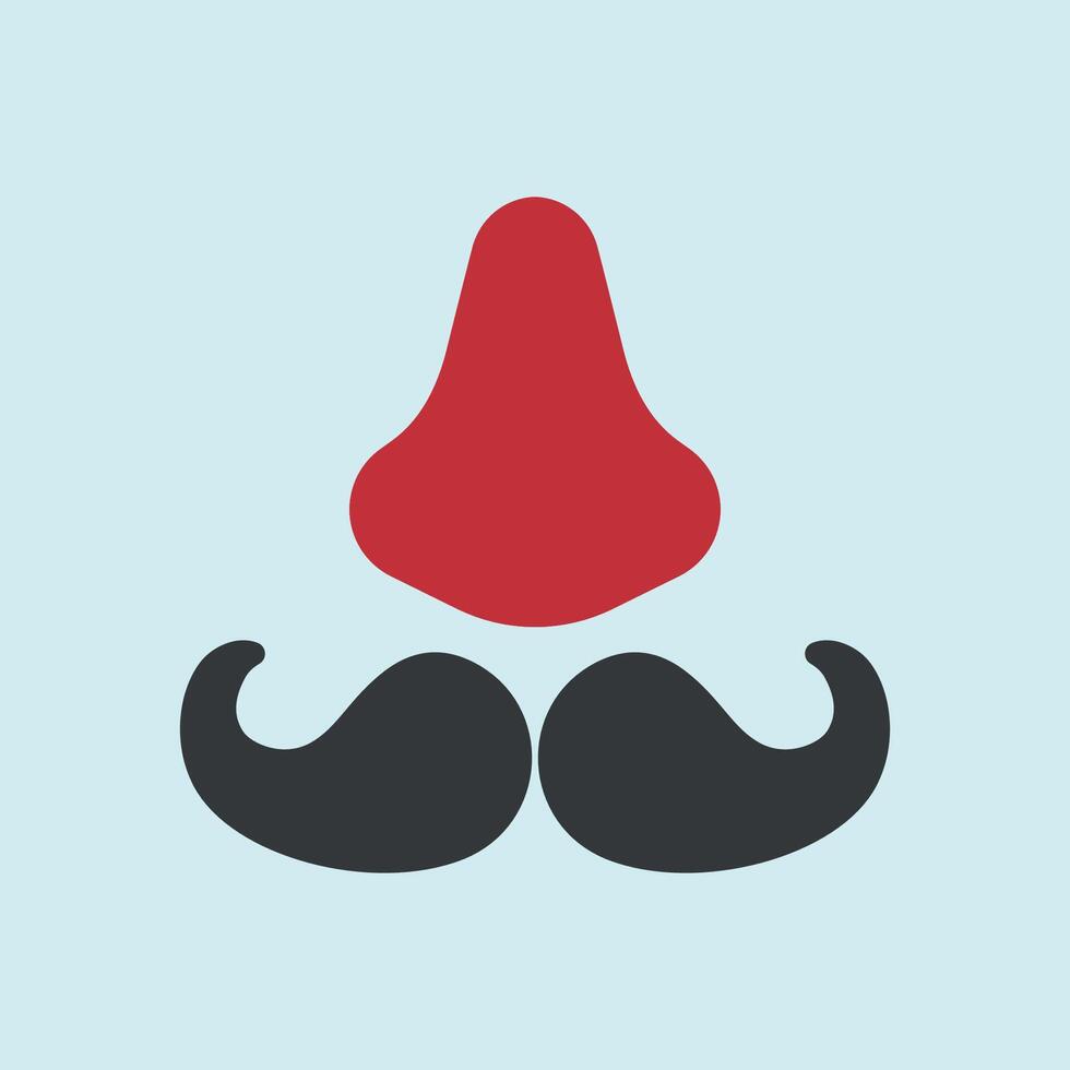 Realistic clown nose icon mimics classic costume props for playful prank visuals. vector