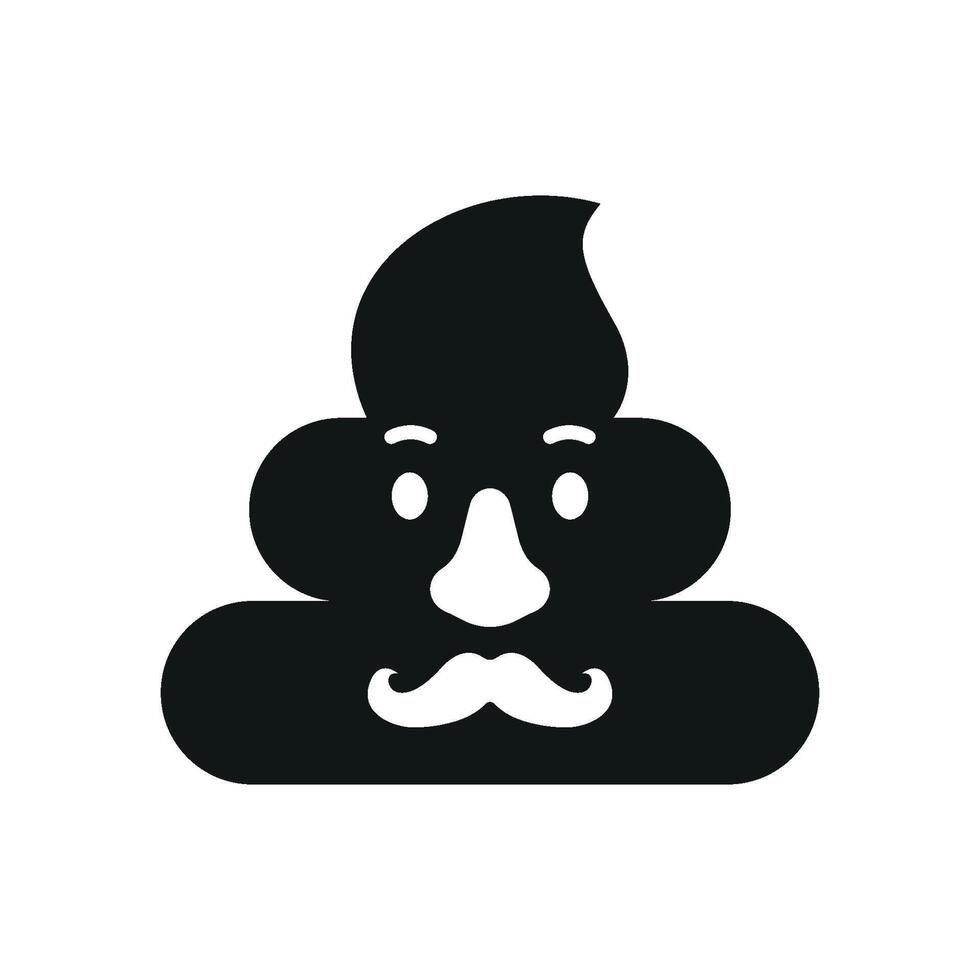 Glowing poop icon adds a magical, fantasy element for fun and quirky illustrations. vector