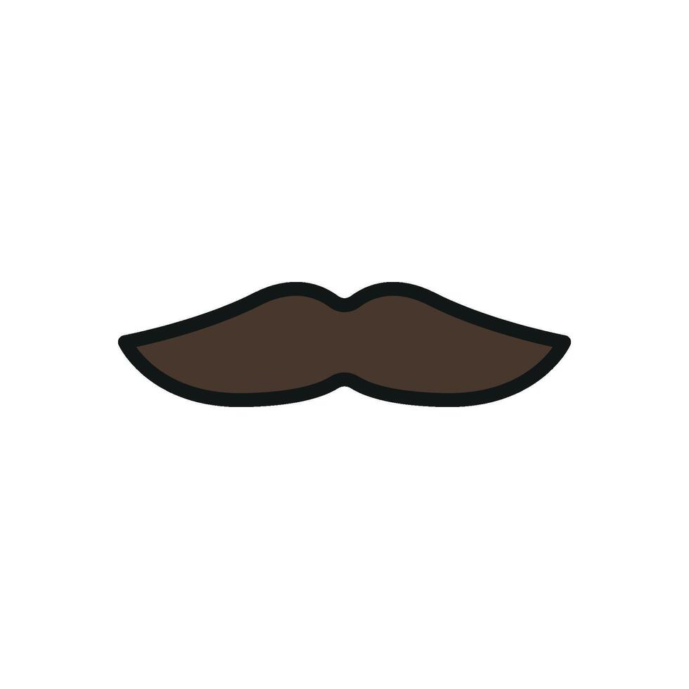 Funny mustache icon represents playful trickery and comedy-themed jokes vector