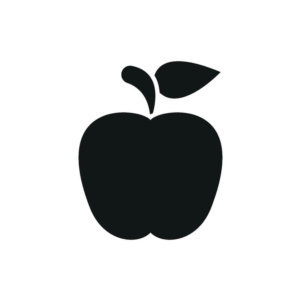 Apple with heartbeat icon illustrates heart health, longevity, and preventive healthcare. vector