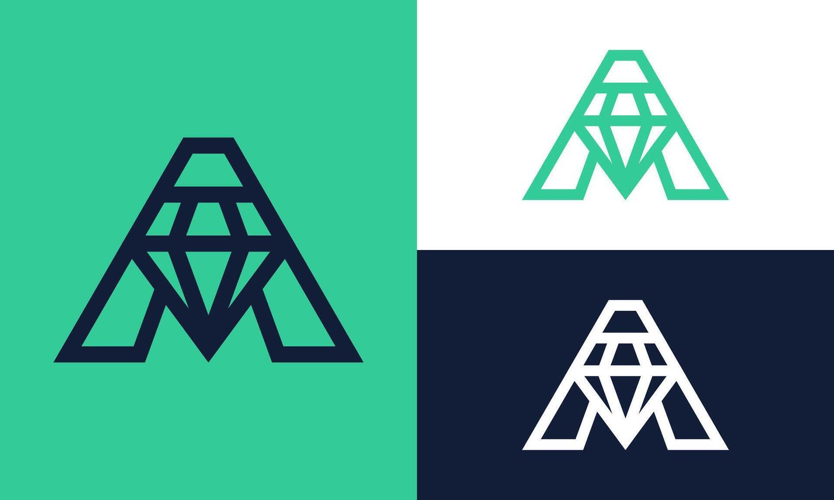 A diamond logo design. vector