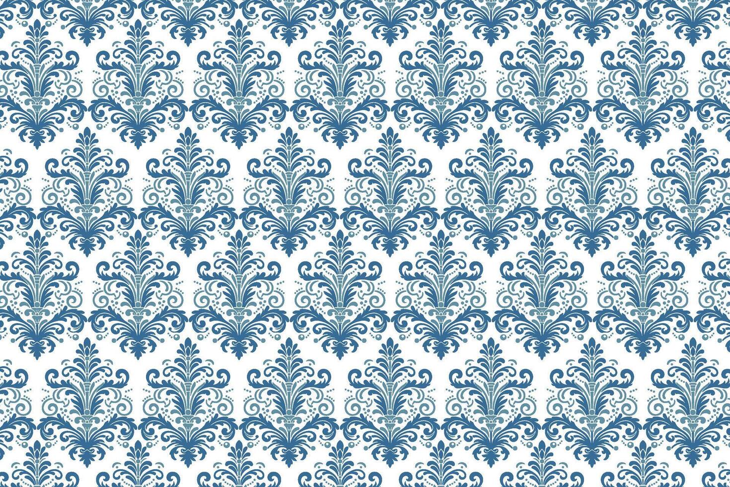 arabesque seamless blue ornamental pattern with classic botanical designs for premium textile accessories and fabric decor vector