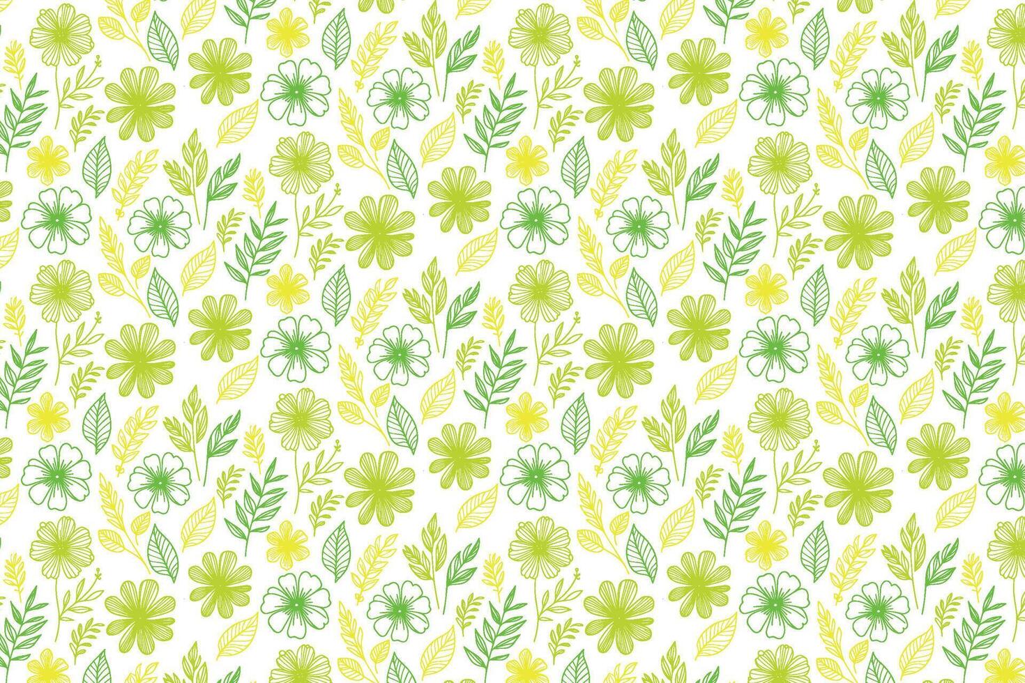 line art floral sketch pattern for wrapping paper, pillow covers, and kitchen textile product designs vector