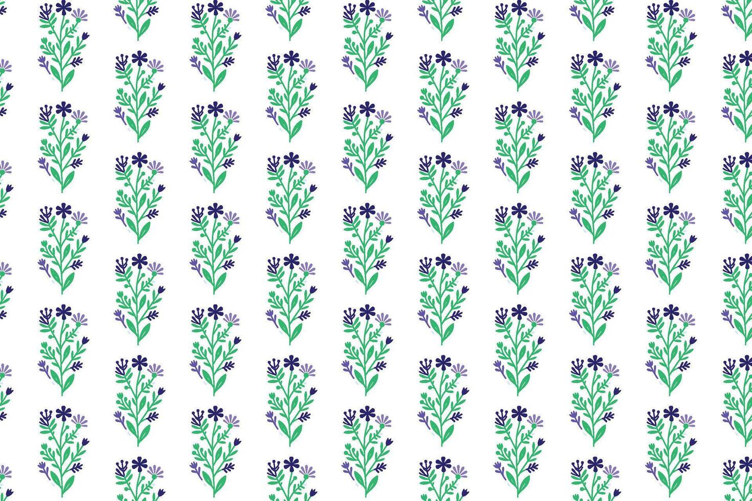 seamless wallpaper pattern with botanical foliage and ornate floral bunches for eco-friendly surface applications vector