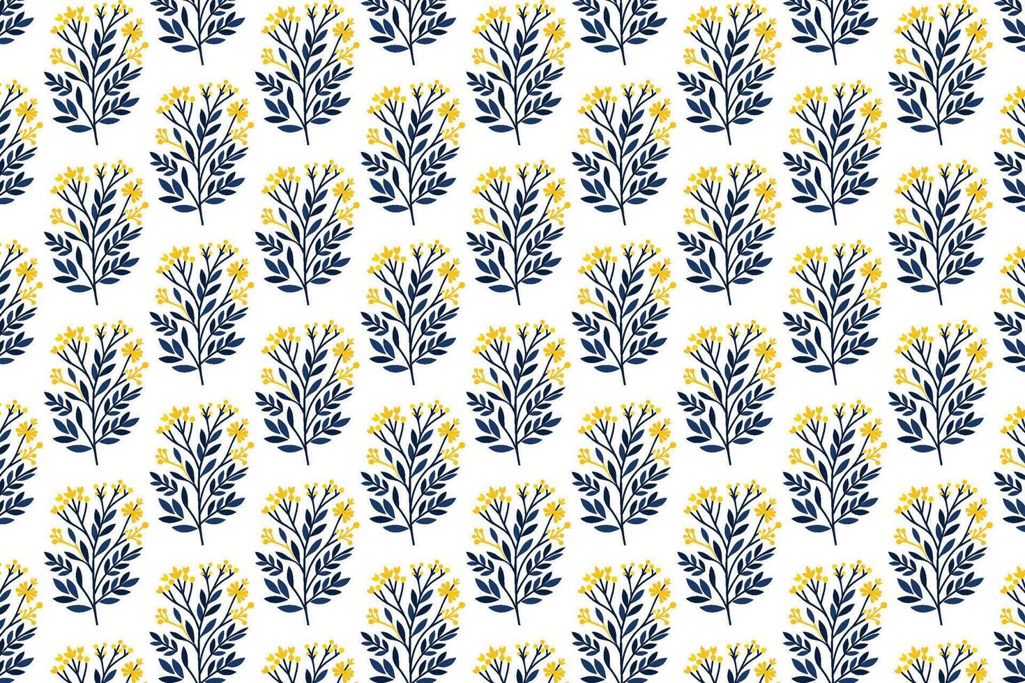 nature-themed seamless floral layout with ornate leaves and foliage bunches ideal for wrapping, card, and surface print vector