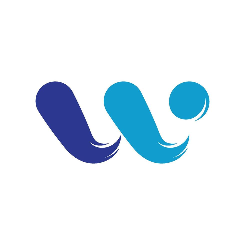 W Letter Logo Business Template design vector