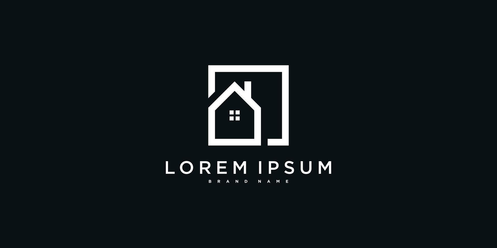 House logo design creative modern concept. vector