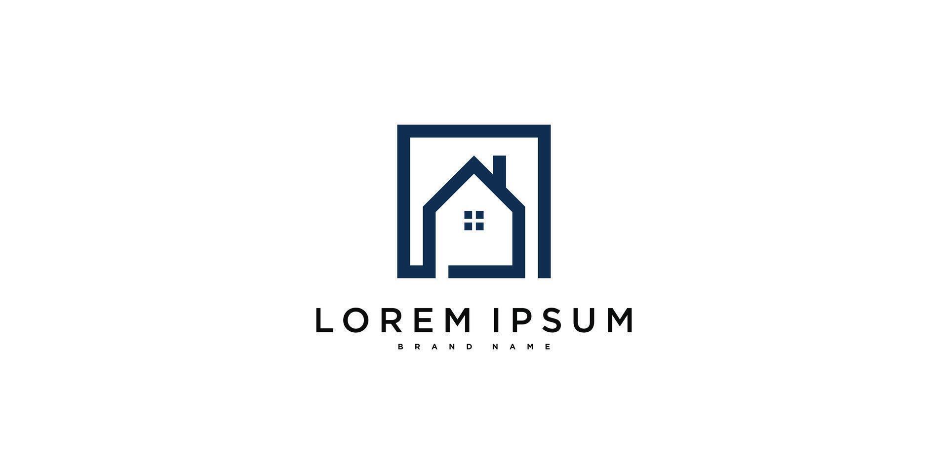 House logo designs with creative modern concept. vector