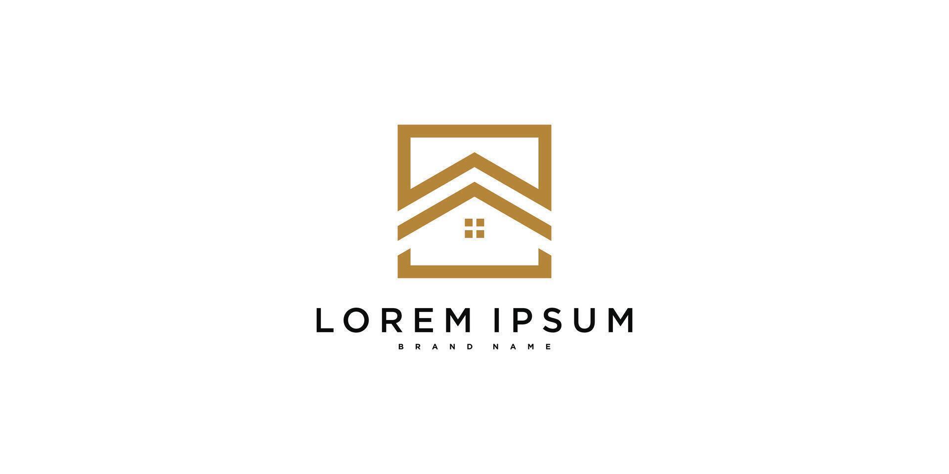 House logo icon design with creative modern concept. vector