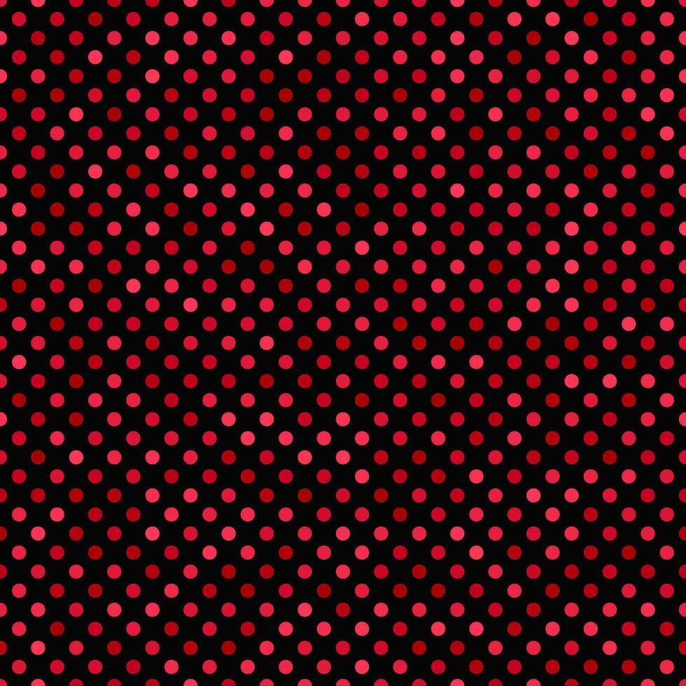 Red seamless dot pattern background vector