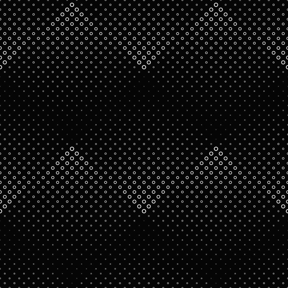 Abstract monochrome seamless circle pattern background design vector