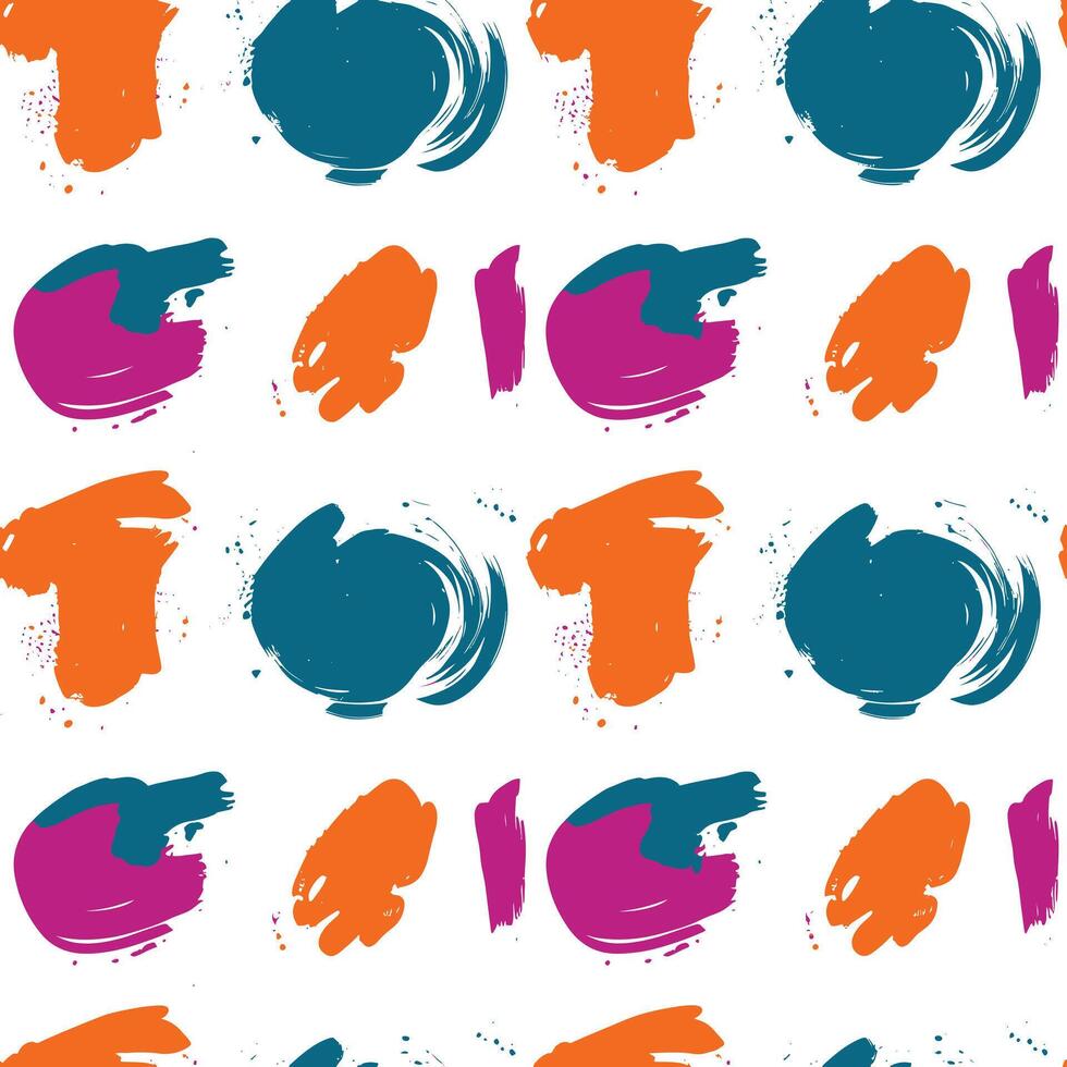 Dynamic abstract pattern featuring bold brushstrokes in vibrant colors with an organic playful layout vector