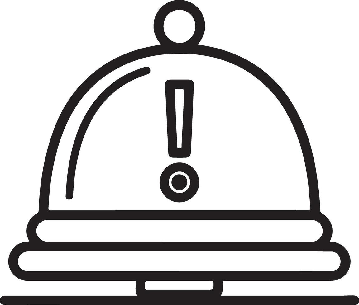Alerts bell icon. Quick alarm icon in flat filled and outline stroke line art. vector