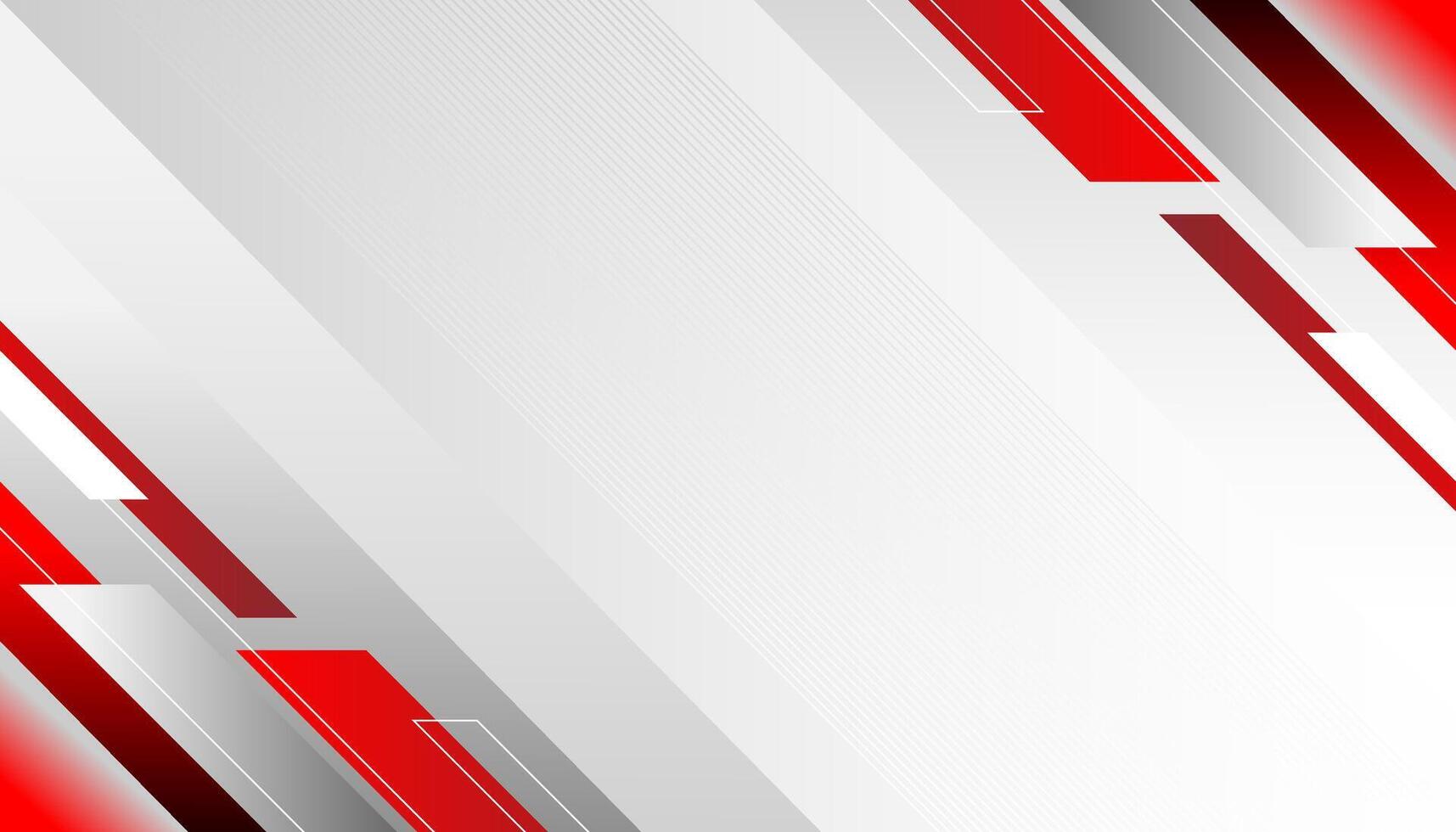 Abstract red and grey geometric corporate background. vector
