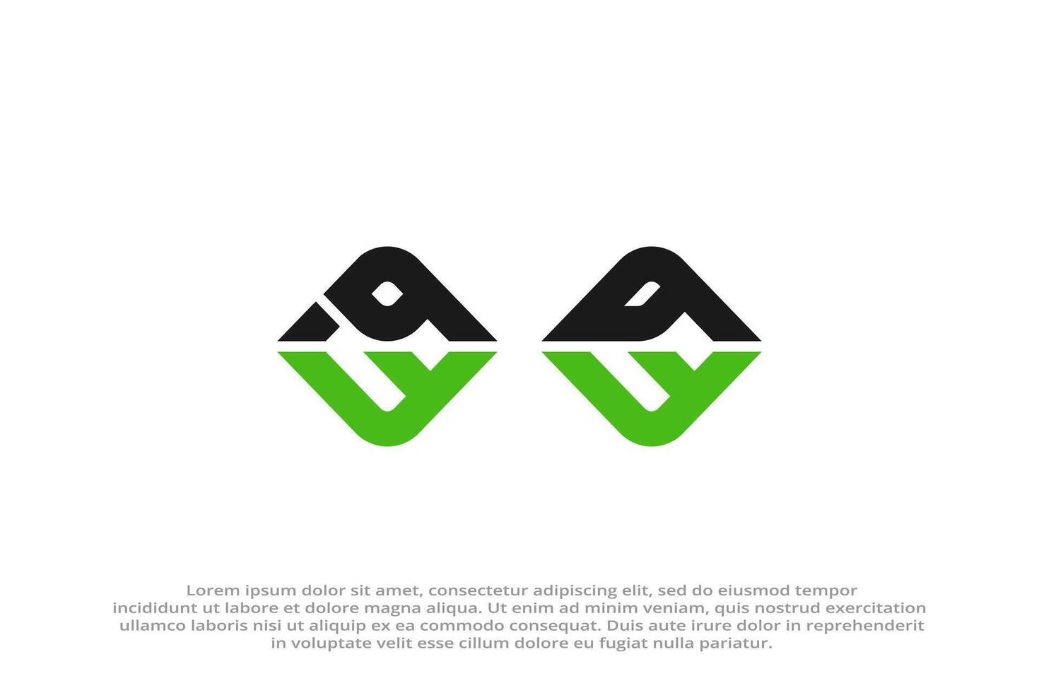 letter bf or fb abstract modern business logo vector