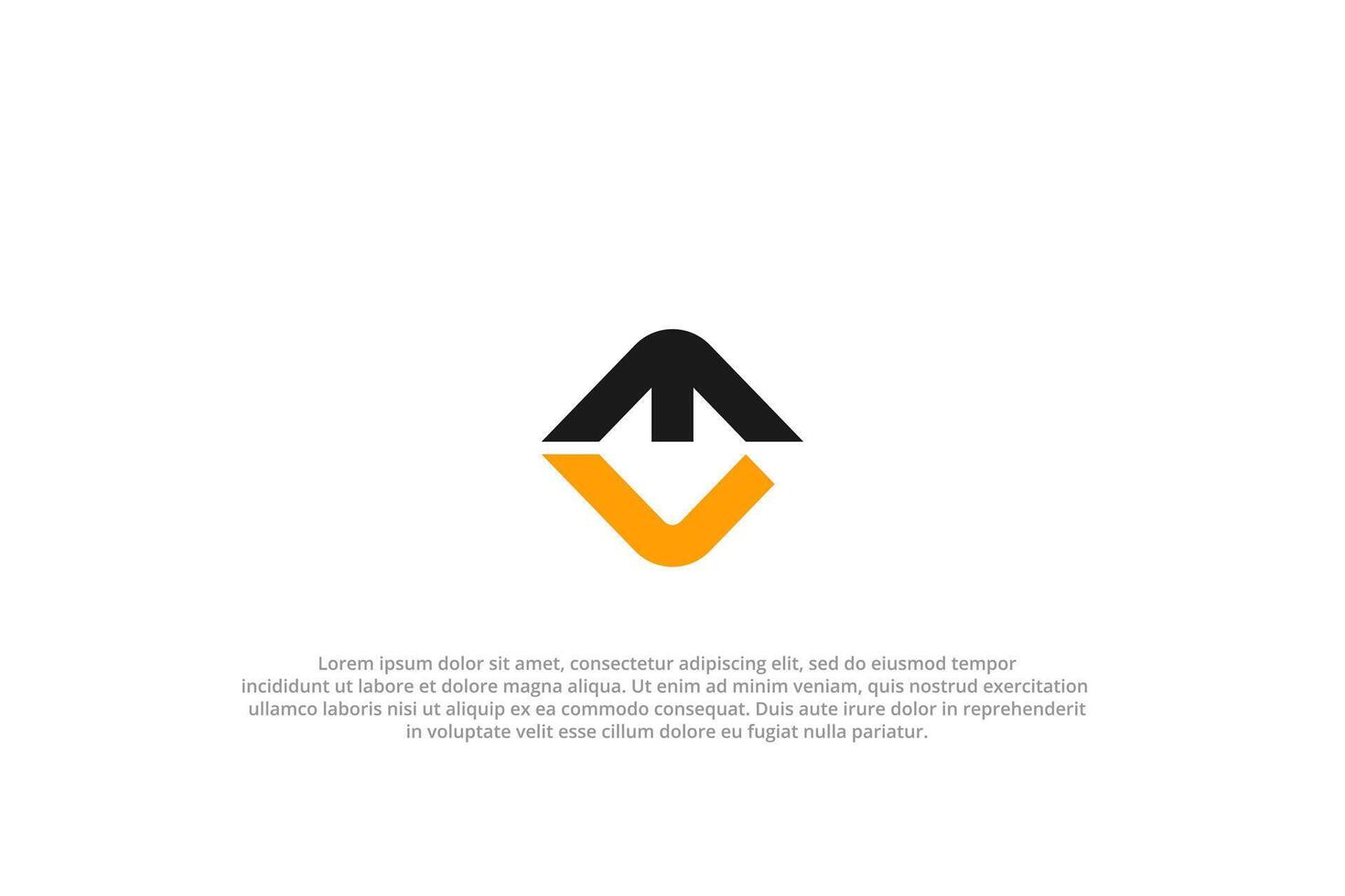 letter el or le abstract business modern minimalist logo vector