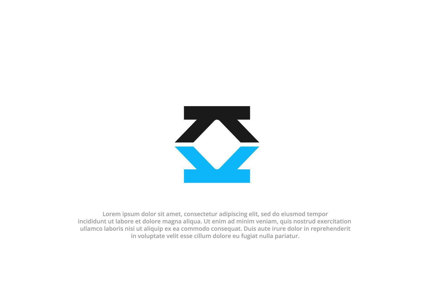 letter double k or kk abstract business modern minimalist logo vector