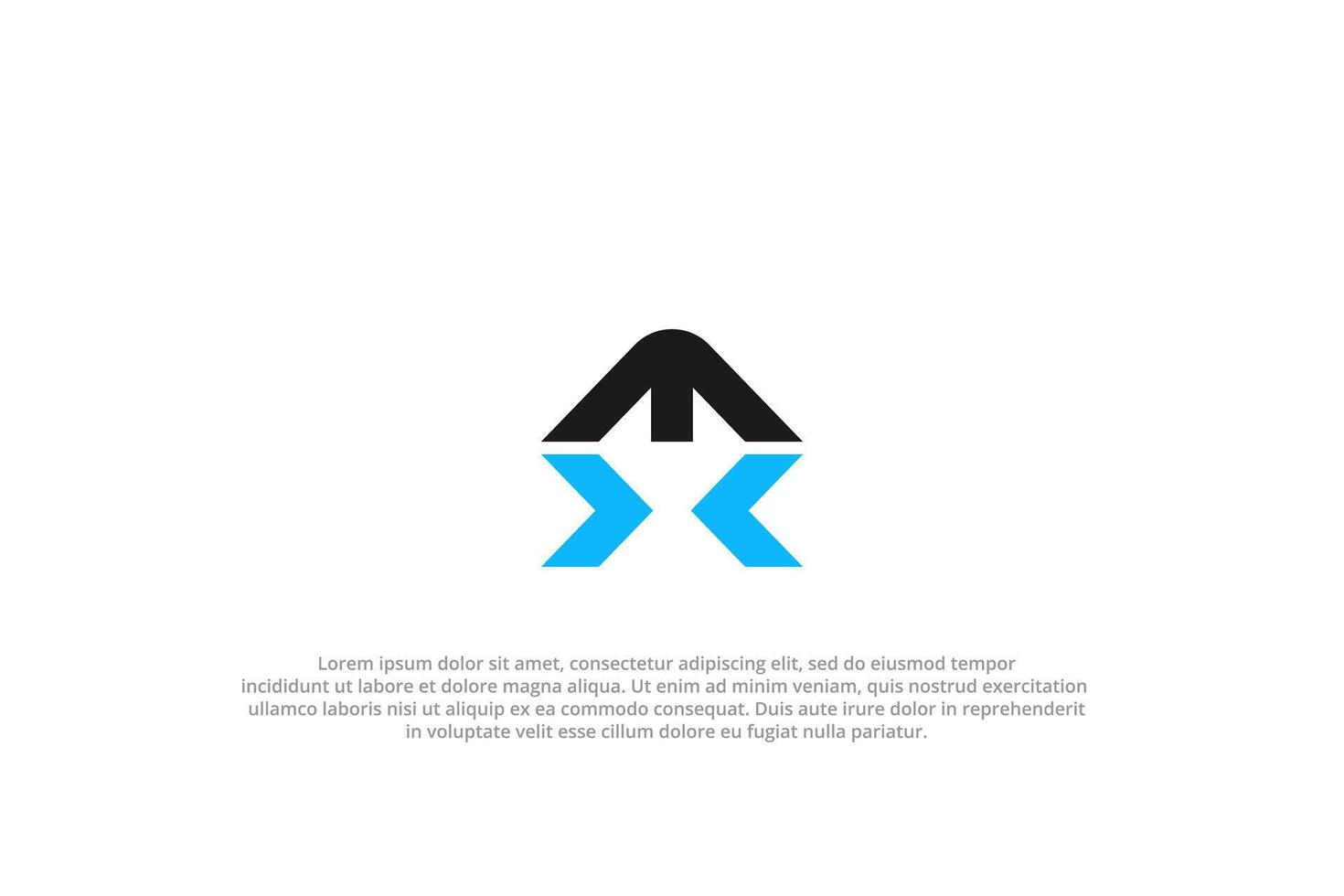 letter ex or xe abstract business modern minimalist logo vector