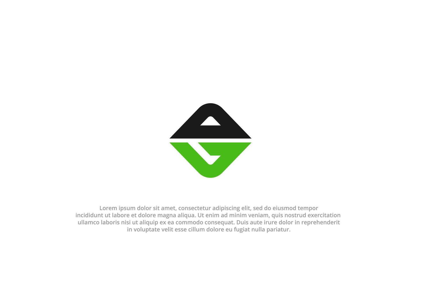 letter dg or gd abstract business modern minimalist logo vector