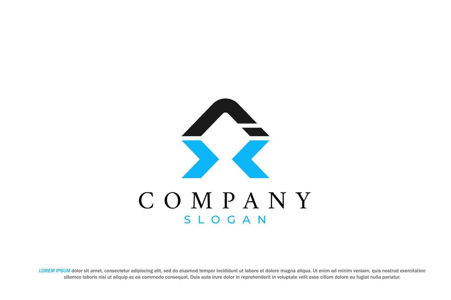 letter ix or xi abstract business modern minimalist logo vector