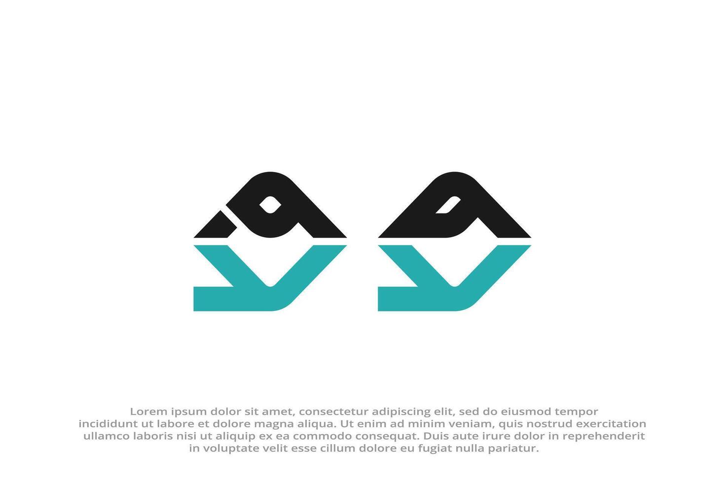 letter by or yb abstract modern business logo vector