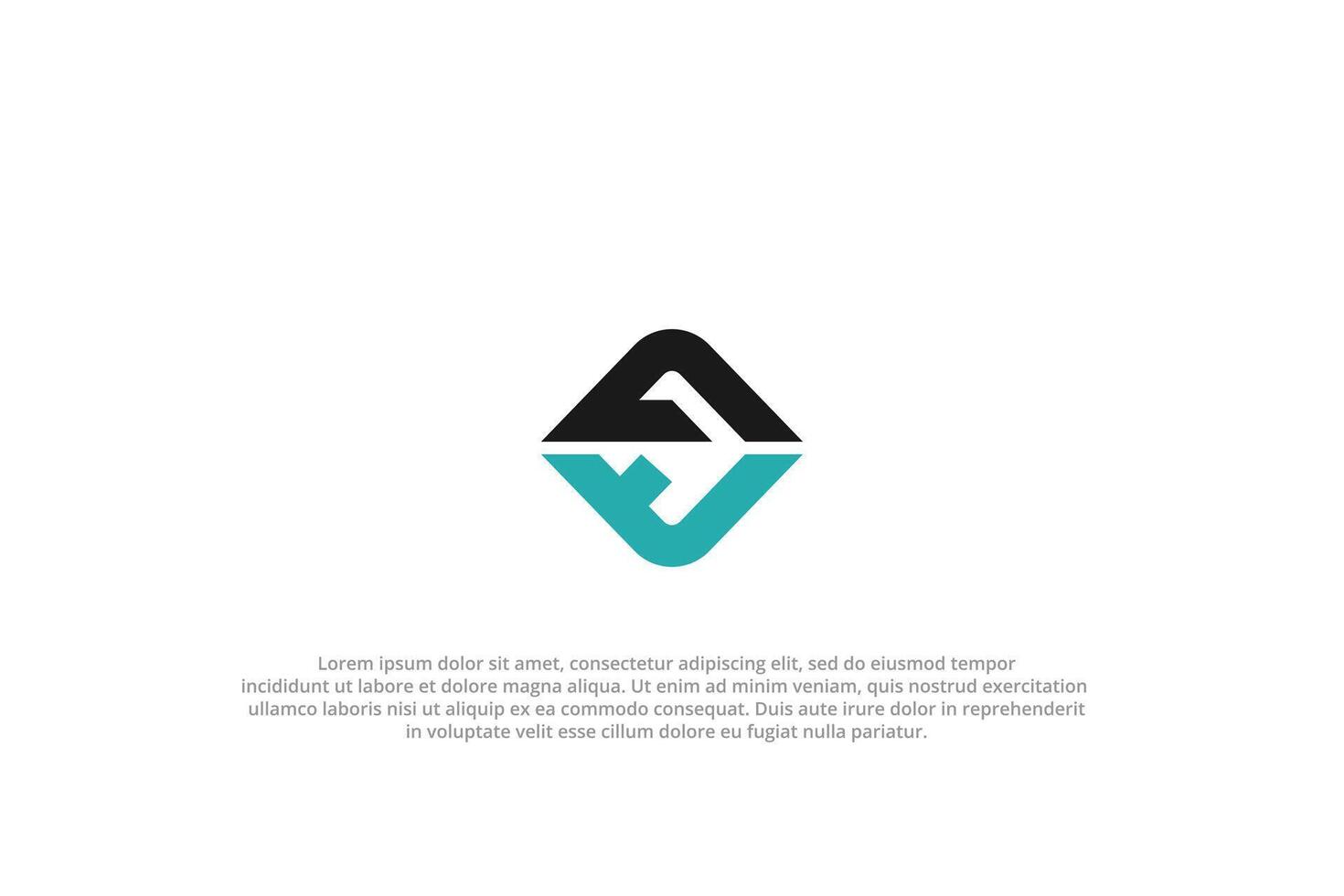 letter gt or tg abstract business modern minimalist logo vector