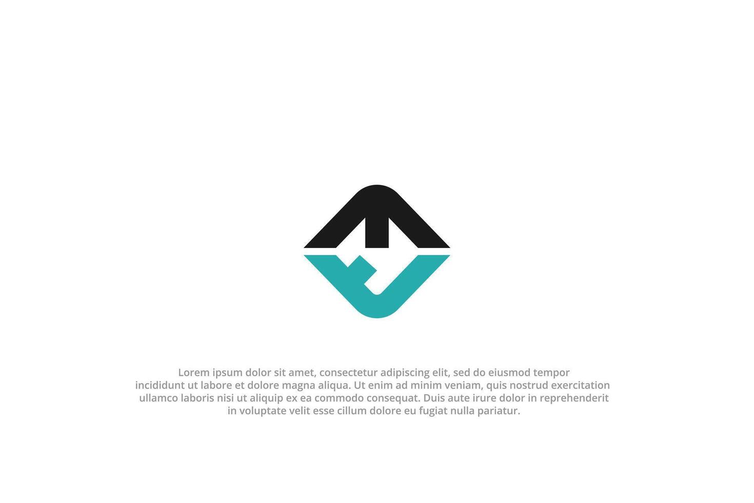letter et or te abstract business modern minimalist logo vector