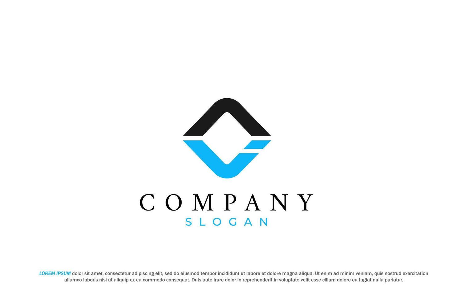 letter ai or ia abstract business modern minimalist logo vector
