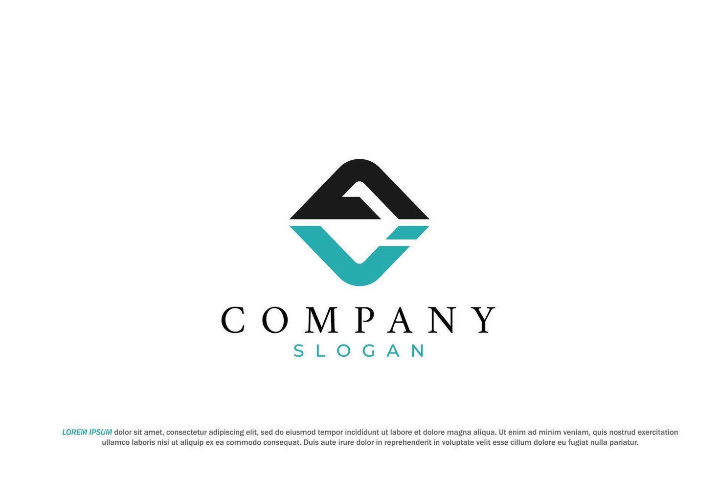 letter gi or ig abstract business modern minimalist logo vector