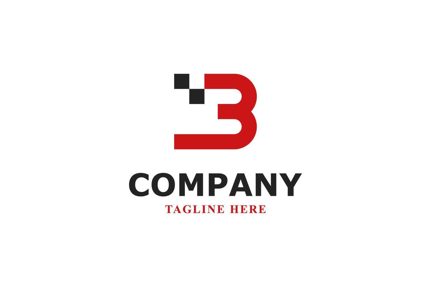 letter b race modern logo vector