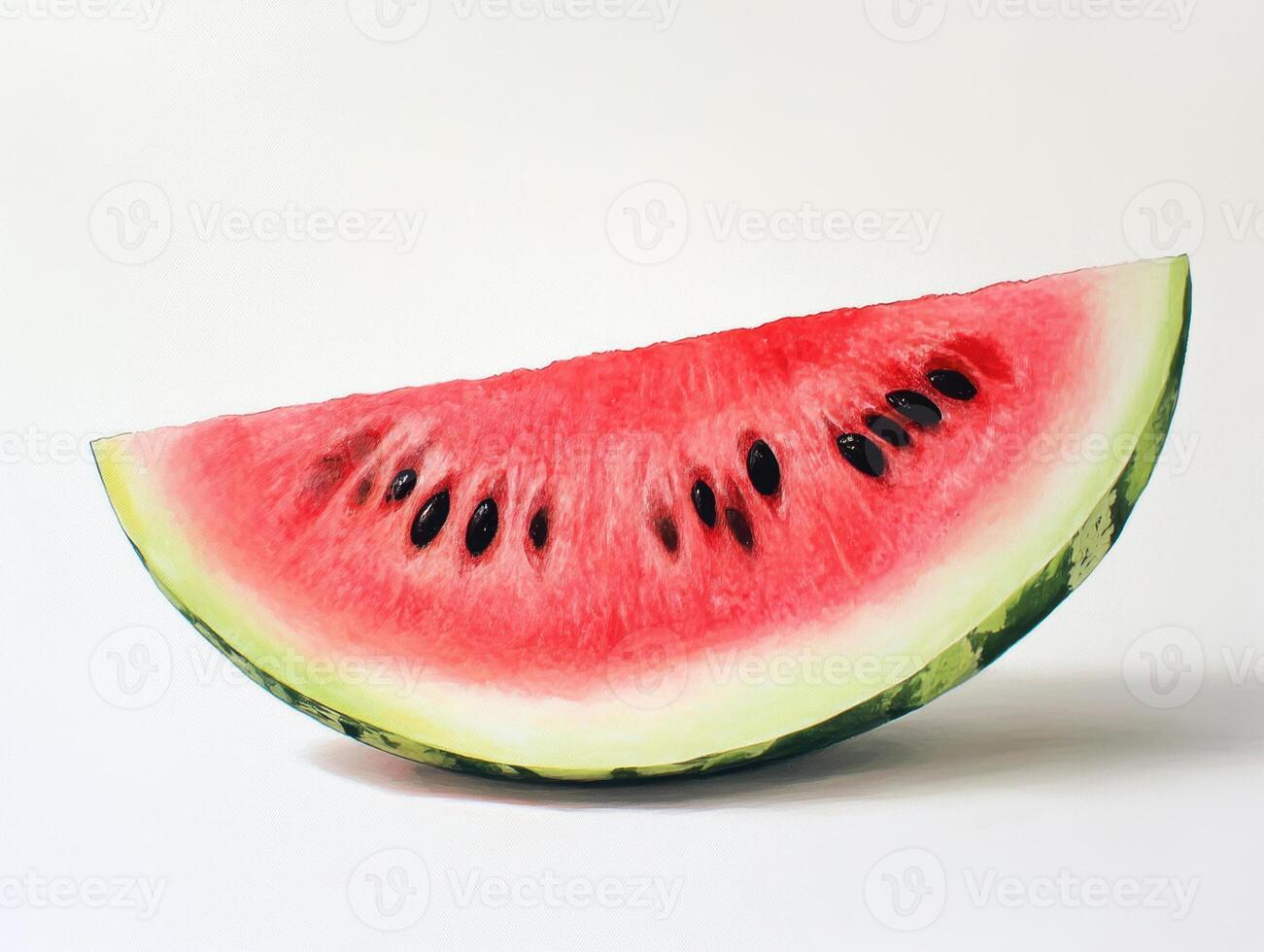 a slice of watermelon on a white background photo