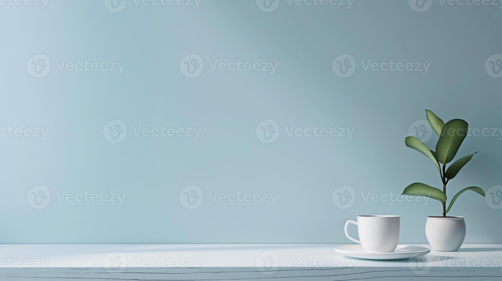a wall with light shadows along with a flower pot. copy space suitable for background photo