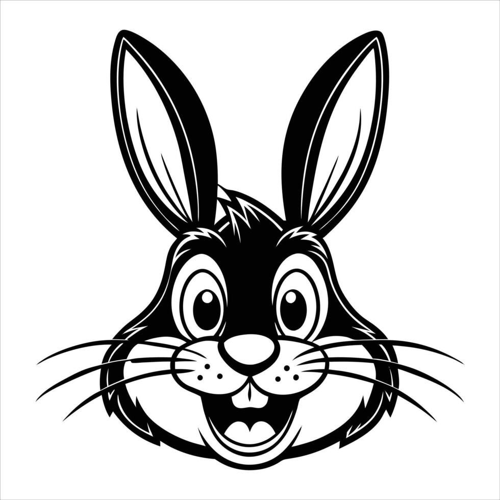 Bunny Face Cartoon vector