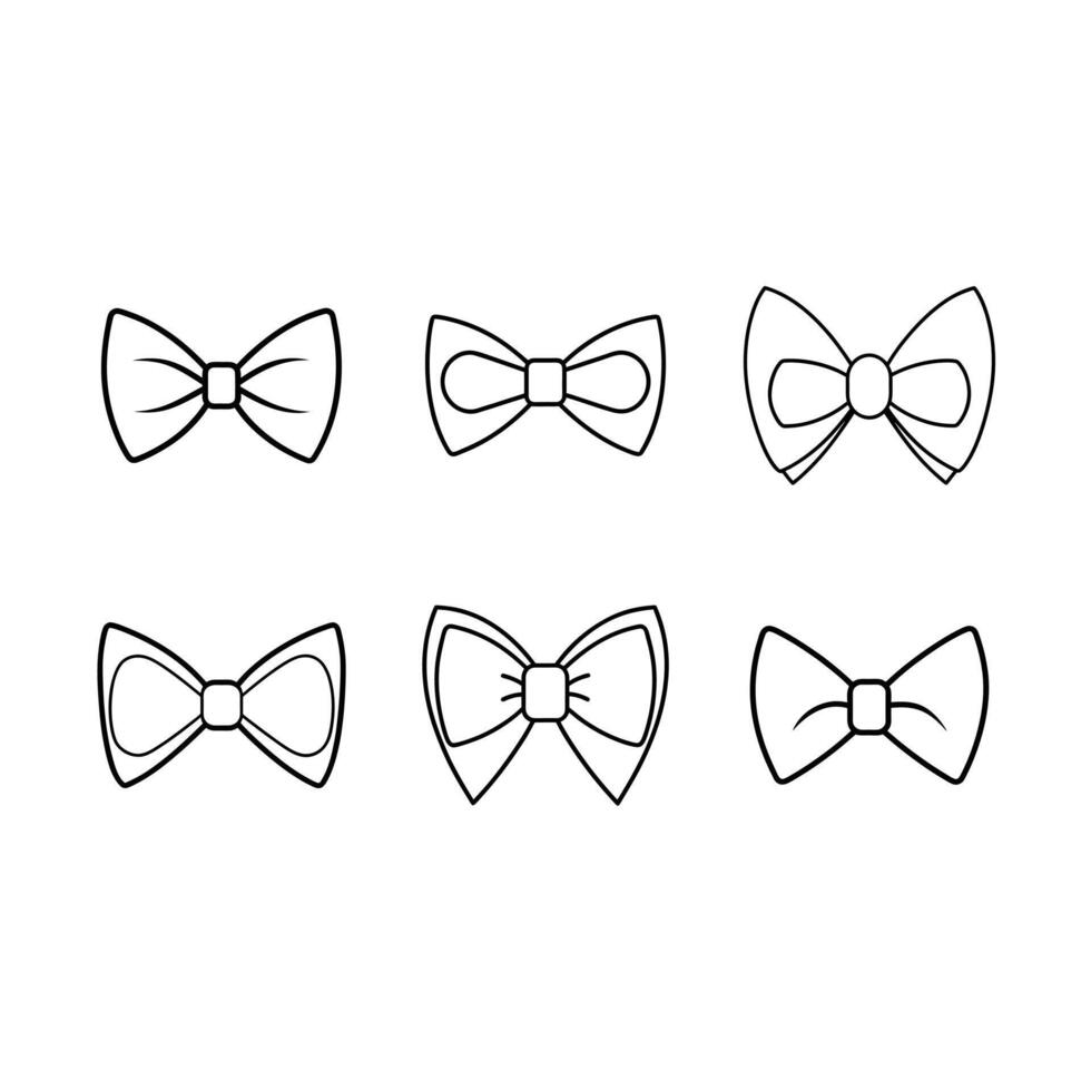 Bow Tie Icon Graphic Design for Web and Print Use vector