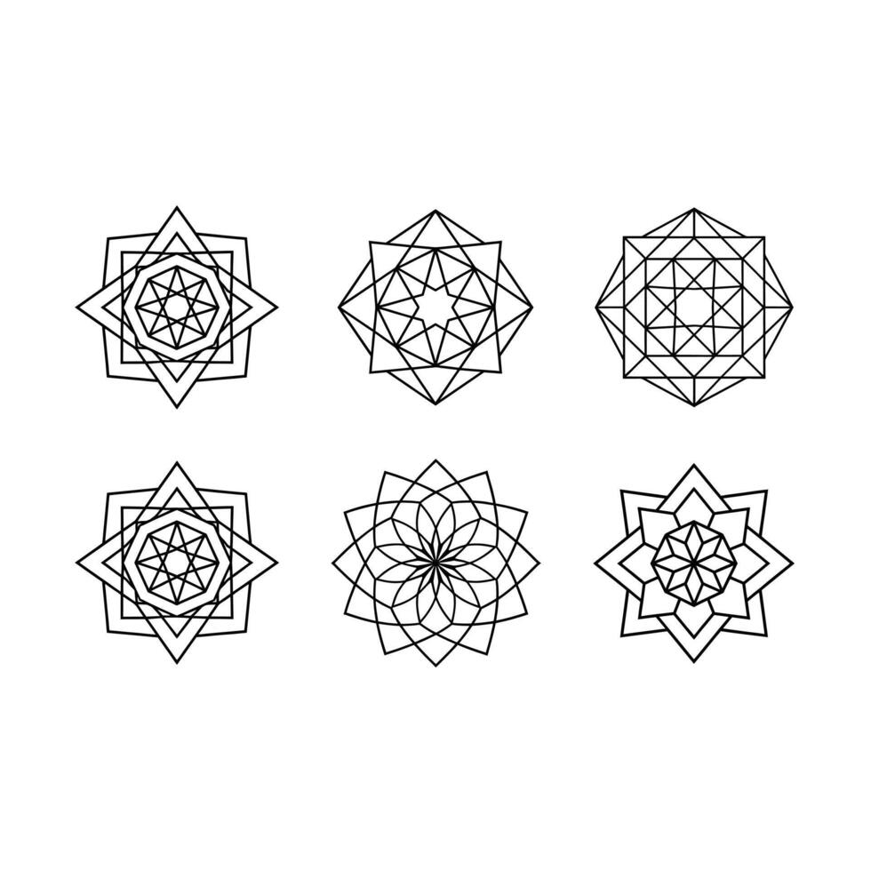 Geometric Mandala Design for Creative Projects vector