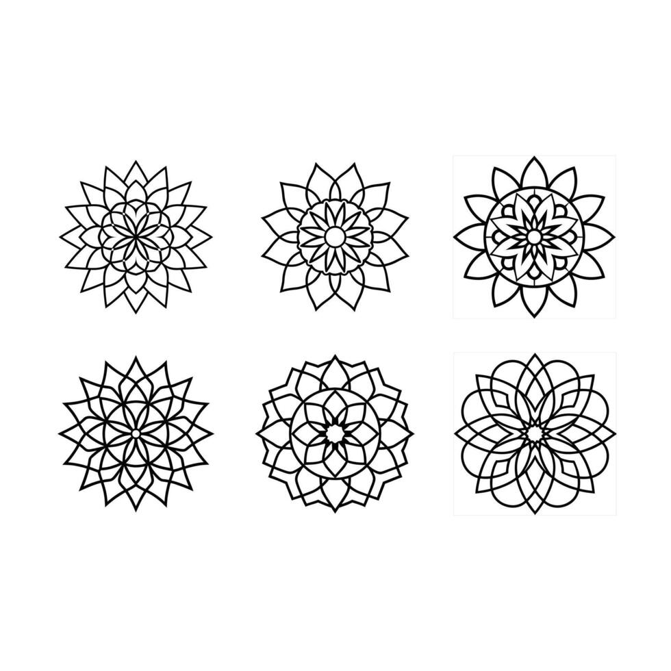 Intricate circular mandala perfect for prints, decor, and digital design use. vector